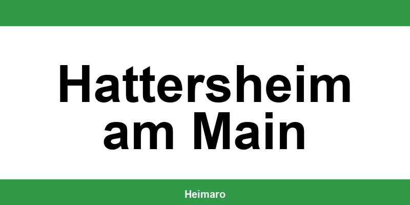 Telefonnummer des Wohnungsamts Hattersheim am Main und Termin