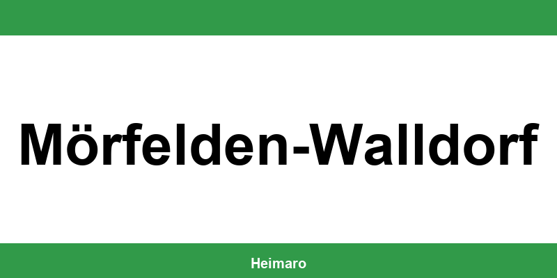 Telefonnummer des Wohnungsamts Mörfelden-Walldorf und Termin
