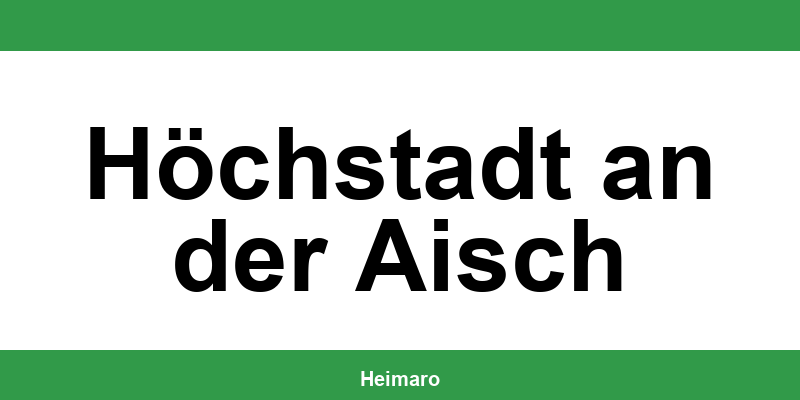 Telefonnummer des Wohnungsamts Höchstadt an der Aisch und Termin